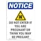 Signmission OSHA Notice Sign, 10" Height, Rigid Plastic, Do Not Enter If You Sign With Symbol, Portrait OS-NS-P-710-V-11190 - alternate 1